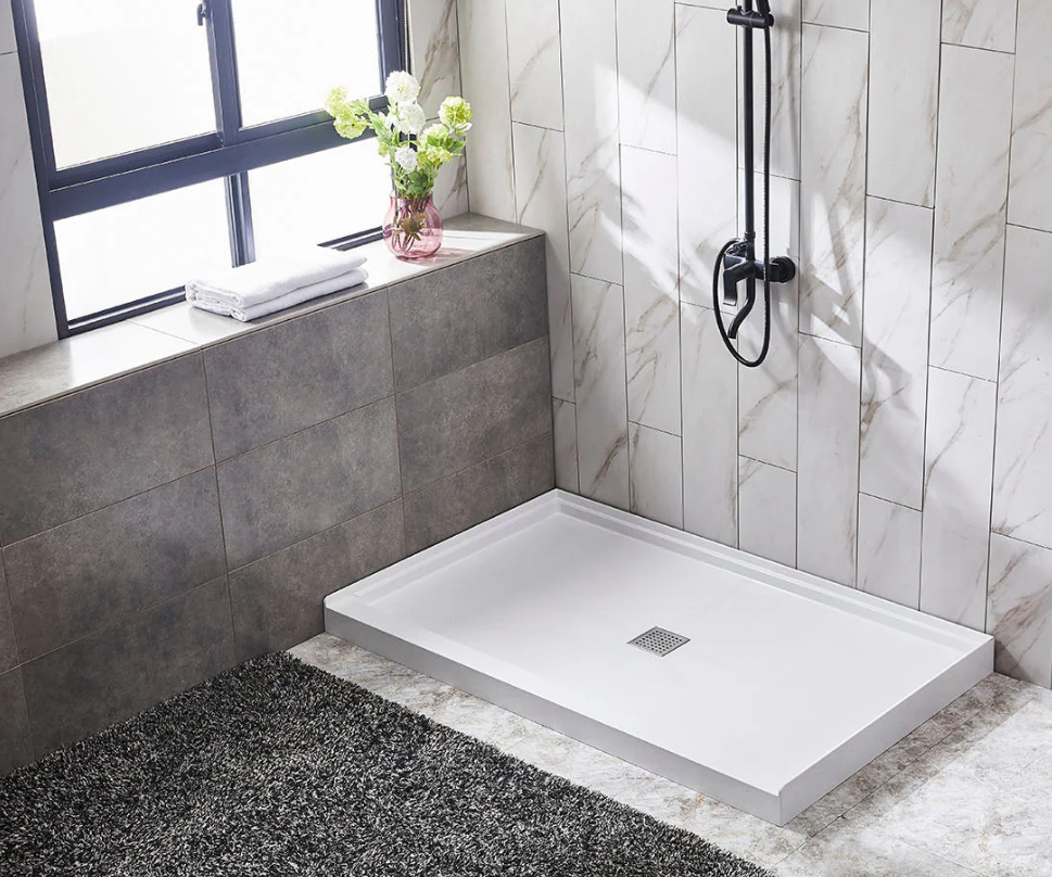 Shower Base (White) (Center Drain)