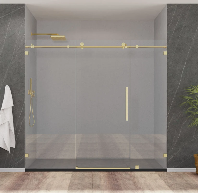 102" MZ Matthew Series Frameless Single Sliding Shower