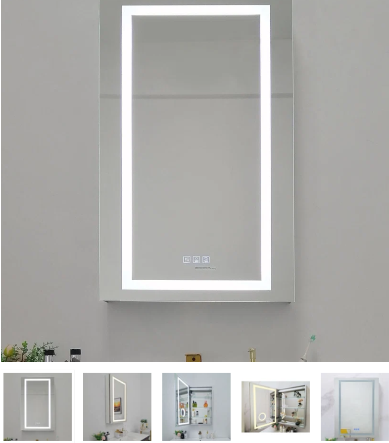 20" LED Ana Medicine Cabinet (Surface Mount/Recessed) (Left Hinge)